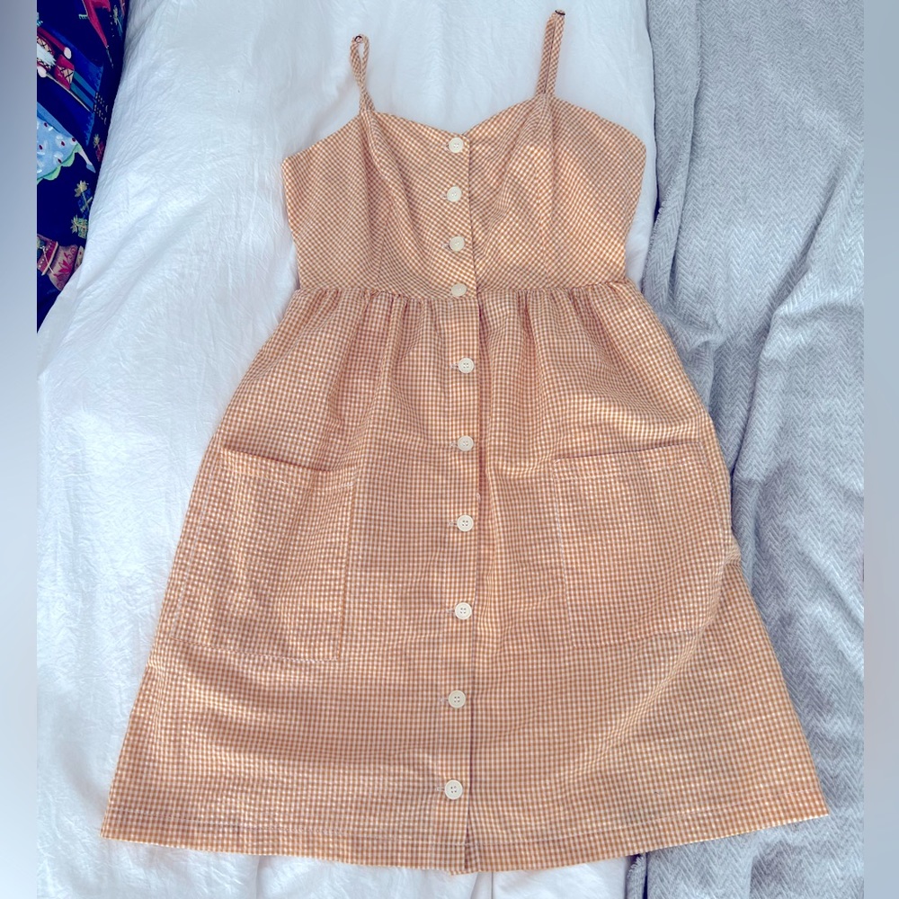 Yellow mini dress